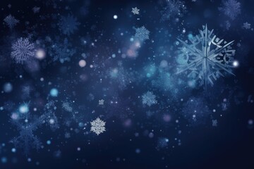 Fototapeta na wymiar Magical winter background with beautiful snowflakes.