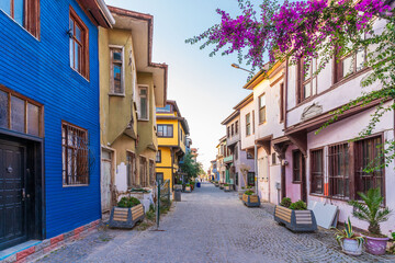 Fototapeta na wymiar Mudanya Town street view in Bursa of Turkey