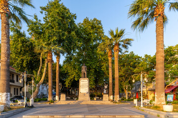 Mutareke Square view in Mudanya Town of Bursa 