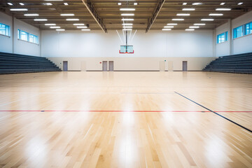 Obraz premium Empty sports hall. Healthy active lifestyle and sports concept.Generative AI