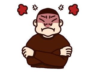 怒る人
