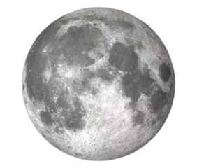 Papier Peint photo Paysage fantastique Full Moon "Elements of this image furnished by NASA ", png isolated background, transparent backdrop