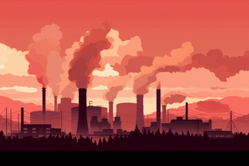 Obraz premium Climate change. Environment concept illustration