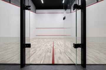 Modern Squash Court Wide Angle View