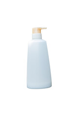 white plastic bottle isolated