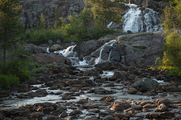Fototapeta na wymiar Norwegian Nordland County Lofotens Landscape