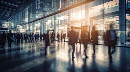 Fototapeta premium people walking in airport