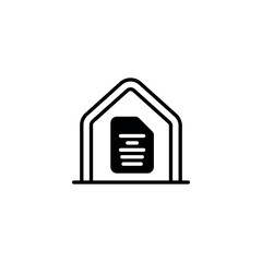 Data Address icon design with white background stock illustration