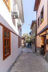 Fototapeta na wymiar Trilye Town street view in Bursa of Turkey