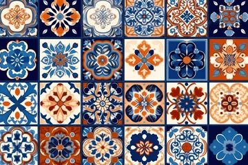 Deurstickers Portugese tegeltjes Azulejos Portuguese tiles