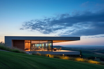Obraz premium Luxurious Villa in the Heart of Nature