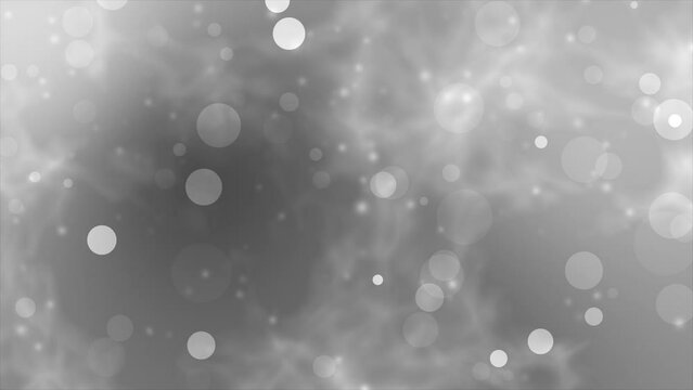 Animated Abstract background and Fading White Particles designed background, texture or pattern