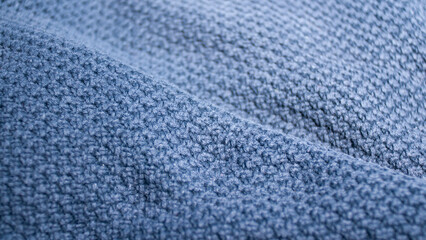 Jersey de lana azul gastado