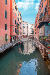 Obraz na płótnie Canvas Sunrise view of beautiful Venice. Architecture and landmarks of Venice. Venice panorama, Italy