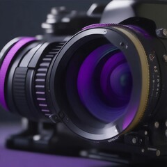 illustration of a digital camera lens by generative Ai