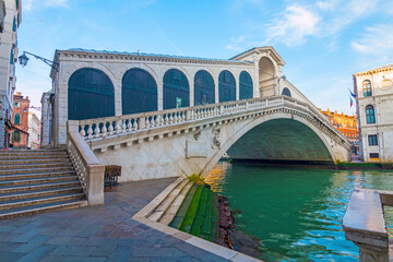 Sunrise view of beautiful Venice. Architecture and landmarks of Venice. Venice panorama, Italy