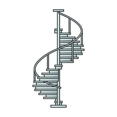 Staircase vector icon.Color vector icon isolated on white background staircase.