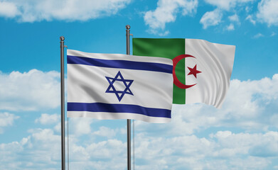 Israel and Algeria national flag