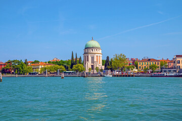 Fototapeta na wymiar View of the Lido Island near Venezia, Italy.