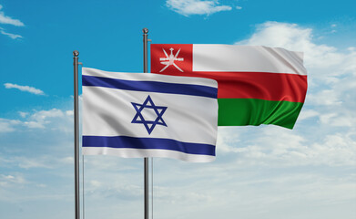 Oman and Israel flag