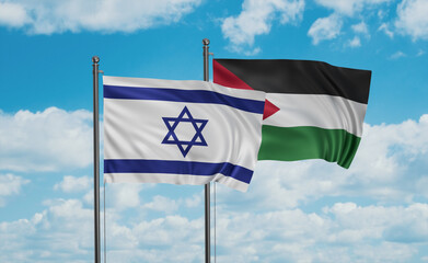 Palestine and Israel flag