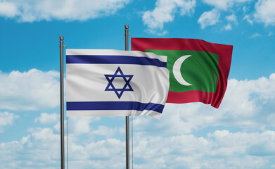 Maldives and Israel flag