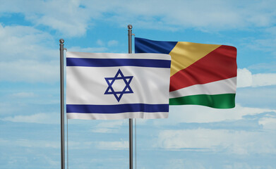 Seychelles and Israel flag