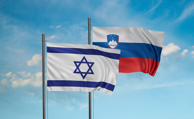 Slovenia and Israel flag