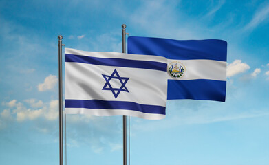 Salvador and Israel flag