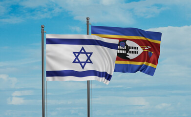 Eswatini and Israel flag