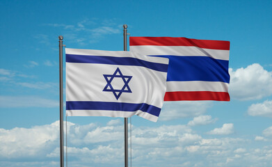Thailand and Israel flag