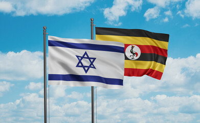 Uganda and Israel flag