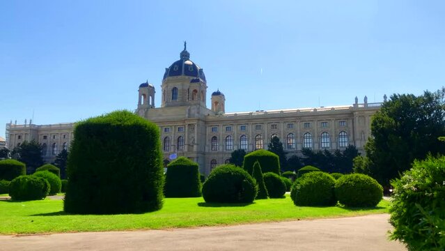 Building in museum quarter in Vienna Austria