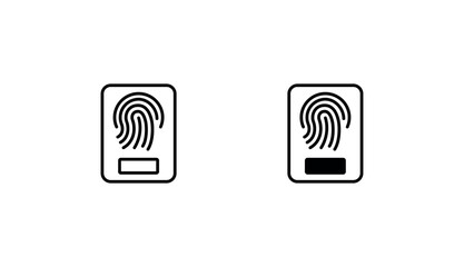 Sensor Data icon design with white background stock illustration