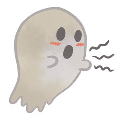 The ghost that came out to trick on Halloween
