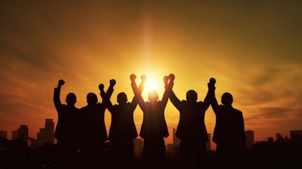 Fototapeta premium Teamwork Generative AI