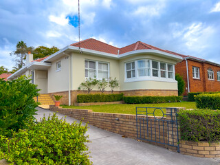 Fototapeta premium Residential house in Suburban Melbourne Victoria Australian 