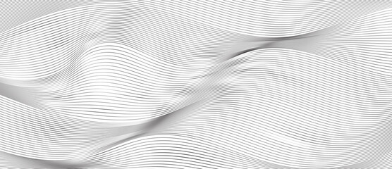 black and white wavy stripes background
