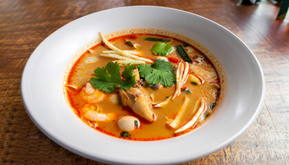 tom yum soup / thailand food / hot and sour soup /Chicken soup