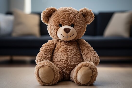 teddy bear on a floor