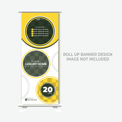 MODERN CREATIVE CORPORATE BUSINESS RENTAL HOUSE ROLL UP BANNER DESIGN