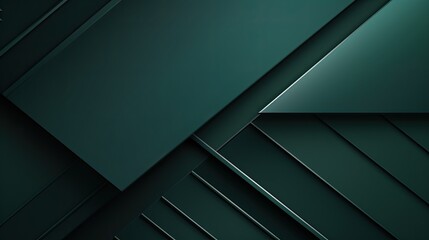 Green Essence: Abstract Art in Dark Green Hues