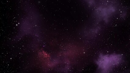 4k star studded view in space
