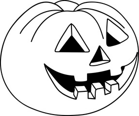 Halloween pumpkin Jack o lantern