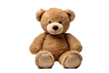 Foto op Canvas teddy bear isolated on white background © Roland