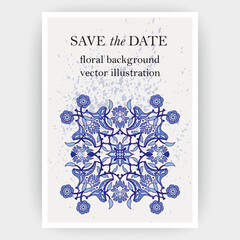 Arabesque decoration print. Floral graphic design template vector illustration. Oriental paisley  pattern. Eastern trendy blossom flowers background frame for event, greeting card, celebration, poster - 624766367