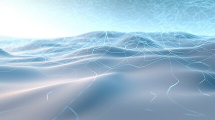 abstract future blue landscape + power of technology with a sleek abstract background, digital circuitry patterns symbolizing connectivity and innovation. for web, app, and tech projects, gen ai