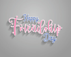 Creative and Editable Template for Effortless Friendship Day Lettering and Typography