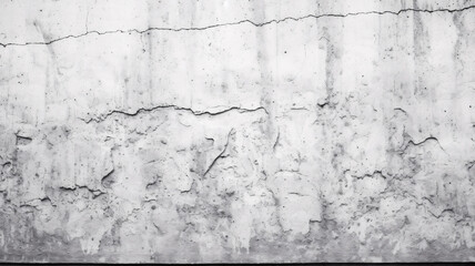 Obraz premium Cracked Concrete Wall with Black and White Cracks - Enhanced by Generative AI