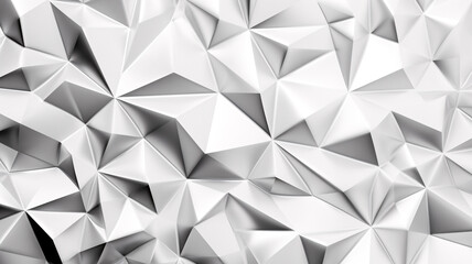 Fototapeta na wymiar White Origami Paper Triangles Close Up with Generative AI